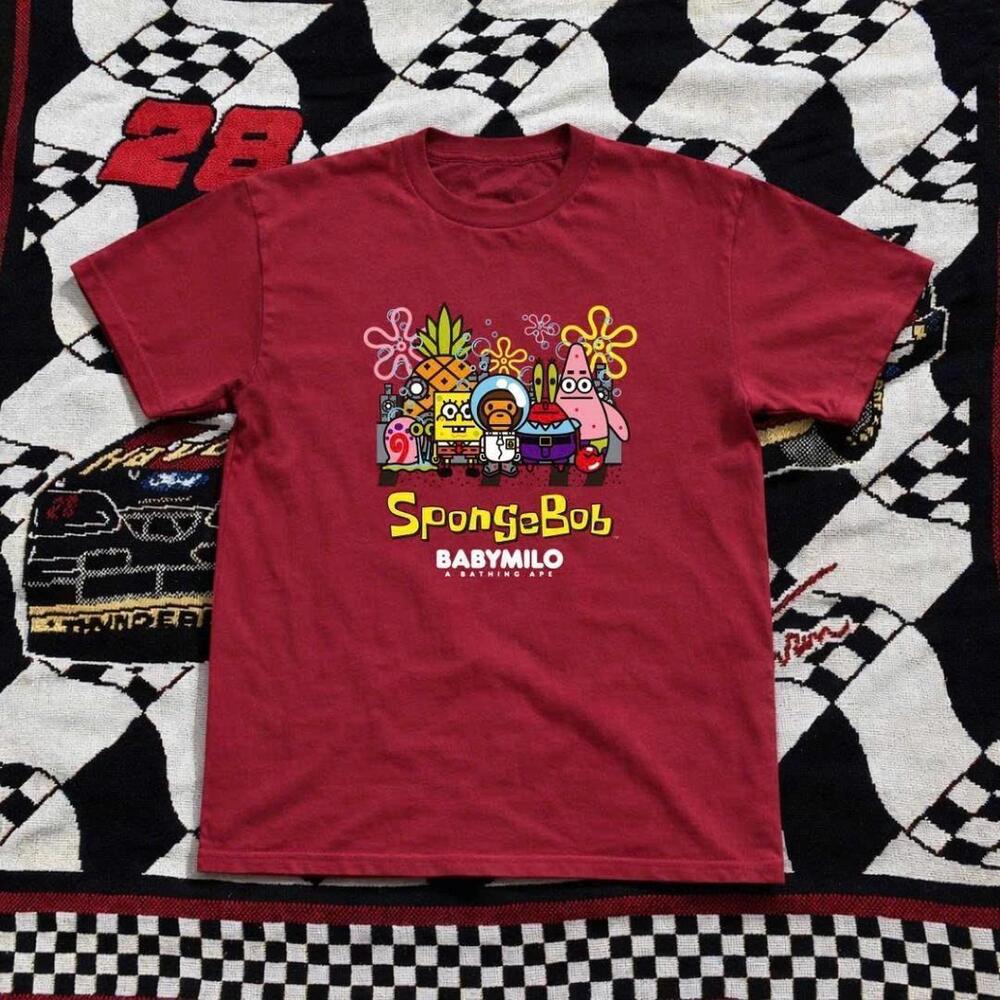 Red Bape X Spongebob Squarepants Baby Milo Cotton T-Shirt